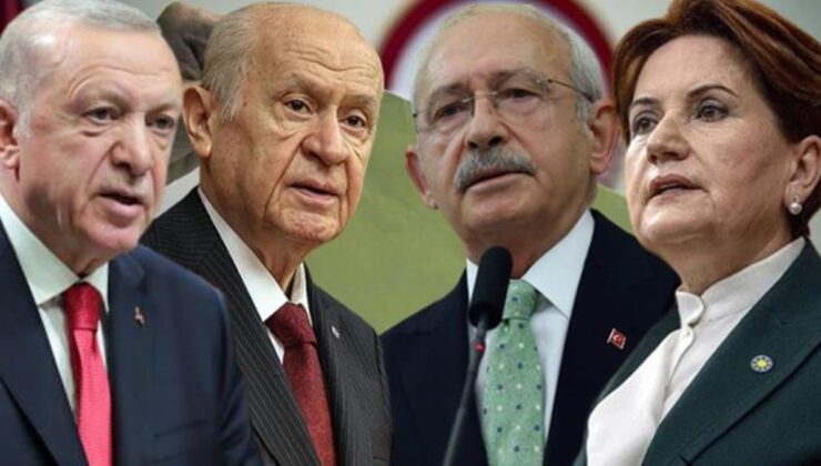 Son anketten çarpıcı sonuç! Cumhur ile Millet İttifakı ortasında yüzde 9.5’lik fark var