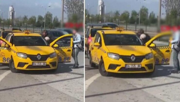 D-100 Karayolu’nda taksici hengamesi