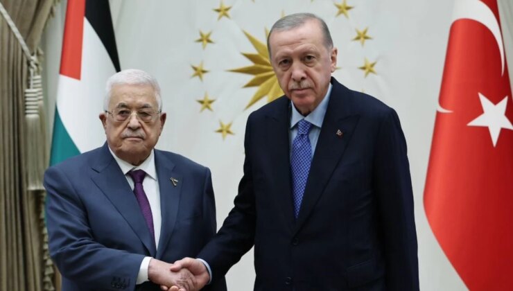 Cumhurbaşkanı Erdoğan, Filistin Devlet Başkanı Abbas’ı Kabul Etti