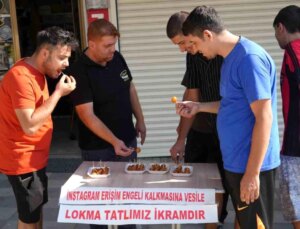 Gaziantep’te Esnaf, Instagram’ın Açılmasını Lokma Dağıtarak Kutladı