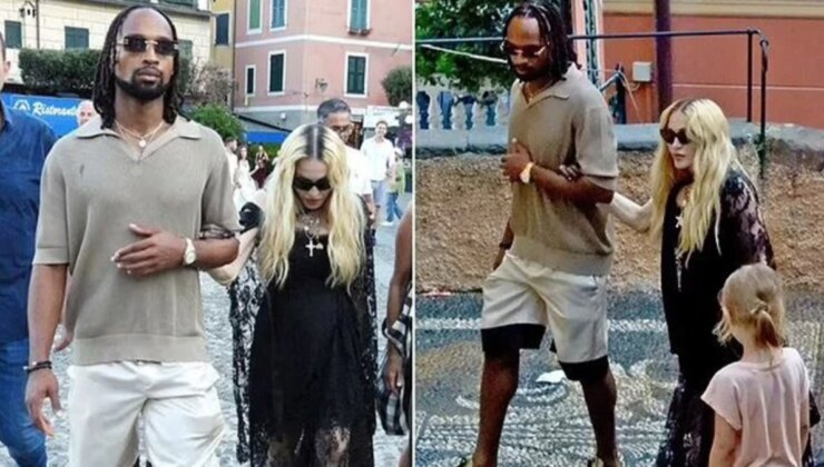 Madonna, kendisinden 37 yaş küçük yeni erkek arkadaşı Akeem Morris ile el ele görüntülendi