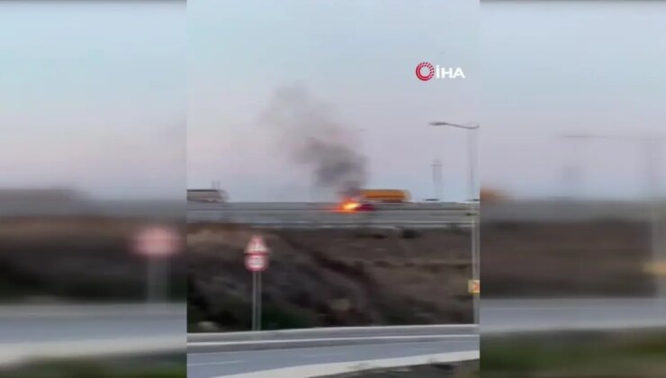Kuzey Marmara Otoyolu’nda Araç Yangını