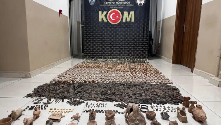 Reyhanlı’da Tarihi Eser Operasyonu: 15 Bin 301 Gereç Ele Geçirildi