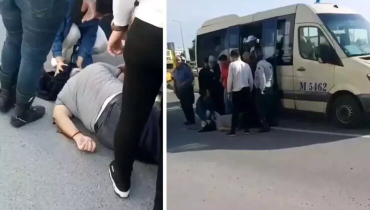 Dolmuşun kapısı birdenbire açılınca yolcu yere kapaklandı, sürücü gerisine bile bakmadı