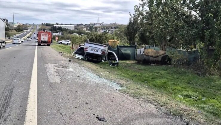 Silivri’de Araba Kazası: 2 Yaralı