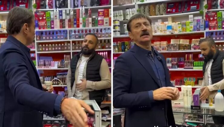 Suriyelilerin dükkanına girip ruhsat soran belediye liderine soğuk duş