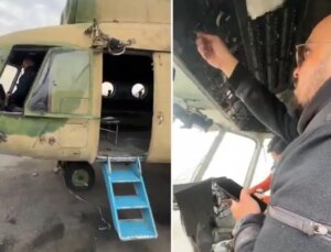 Suriyeli muhalifler, Esad’dan ele geçirdikleri helikopterleri görüntü izleyerek öğreniyor