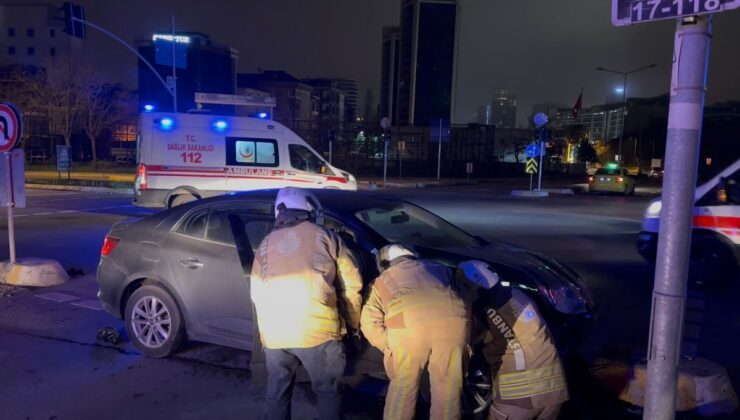 Kartal’da iki araba çarpıştı: 4 yaralı