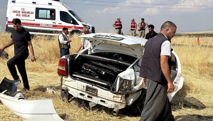 Şanlıurfa’da devrilen arabadaki 4 kişi yaralandı